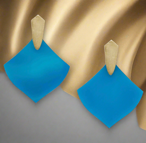 Kendra Scott Astoria Gold Drop Earrings In Teal Agate