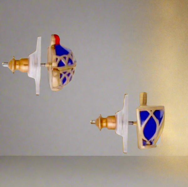 Kate Spade New York Tea Time Stacked Cups Necklace Shades Of Blue Necklace