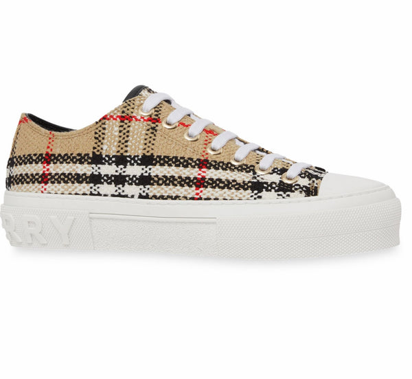 Burberry Jack Vintage Check Low-Top Sneakers Archive Beige Size 12 ( 42 )