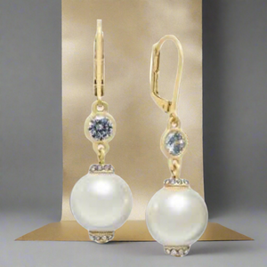 Kate Spade White New Pearls Of Wisdom Drop Earrings