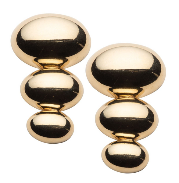 Jennifer Zeuner Darla Earrings in High-Shine Polish Gold Vermeil