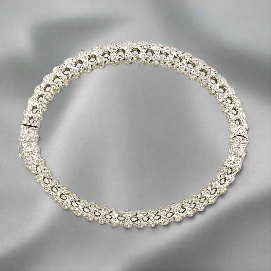Kendra Scott Natalie Hinge Bangle Bracelet In Rhodium Plated Silver