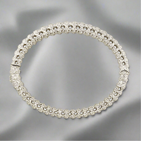 Kendra Scott Natalie Hinge Bangle Bracelet In Rhodium Plated Silver