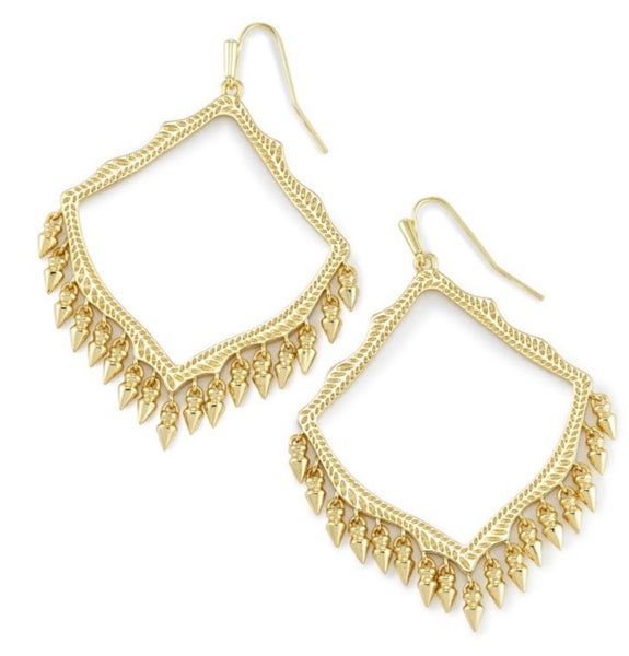 Kendra Scott The Lacy Drop Earrings in Gold Plated