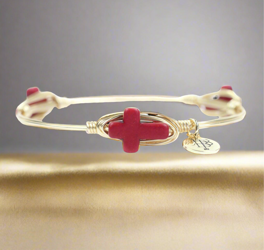 Bourbon And Boweties Bangle Bracelet The Joy Red Cross Standard Size