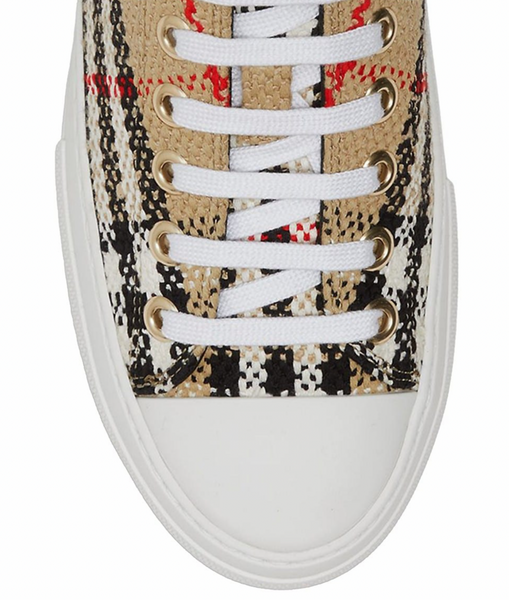 Burberry Jack Vintage Check Low-Top Sneakers Archive Beige Size 12 ( 42 )