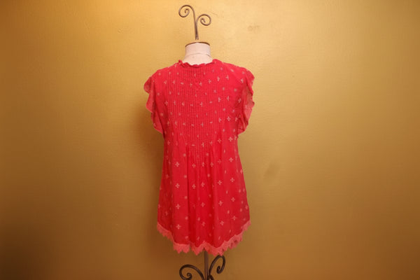 Johnny Was Anthena Tunic Coral Passion Fruit Large