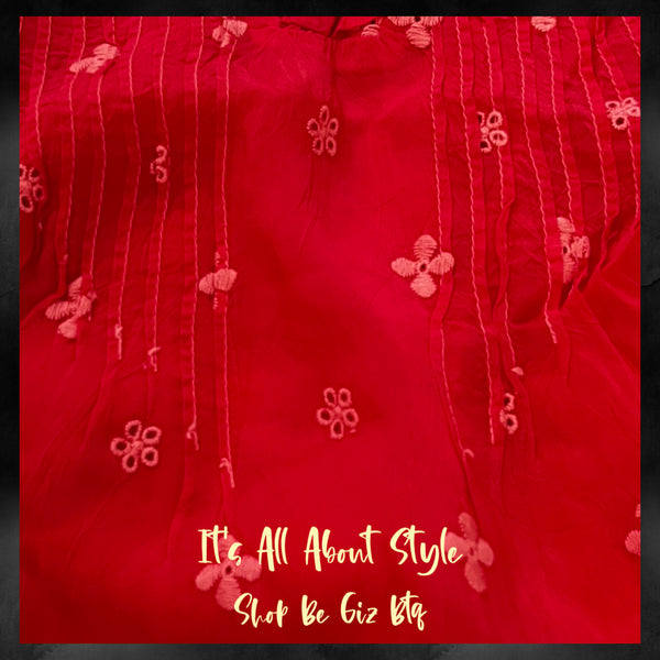 Johnny Was Anthena Tunic Coral Passion Fruit Large