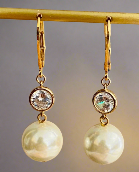 Kate Spade White New Pearls Of Wisdom Drop Earrings