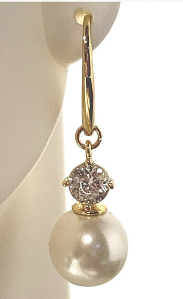 Kate Spade White New Pearls Of Wisdom Drop Earrings