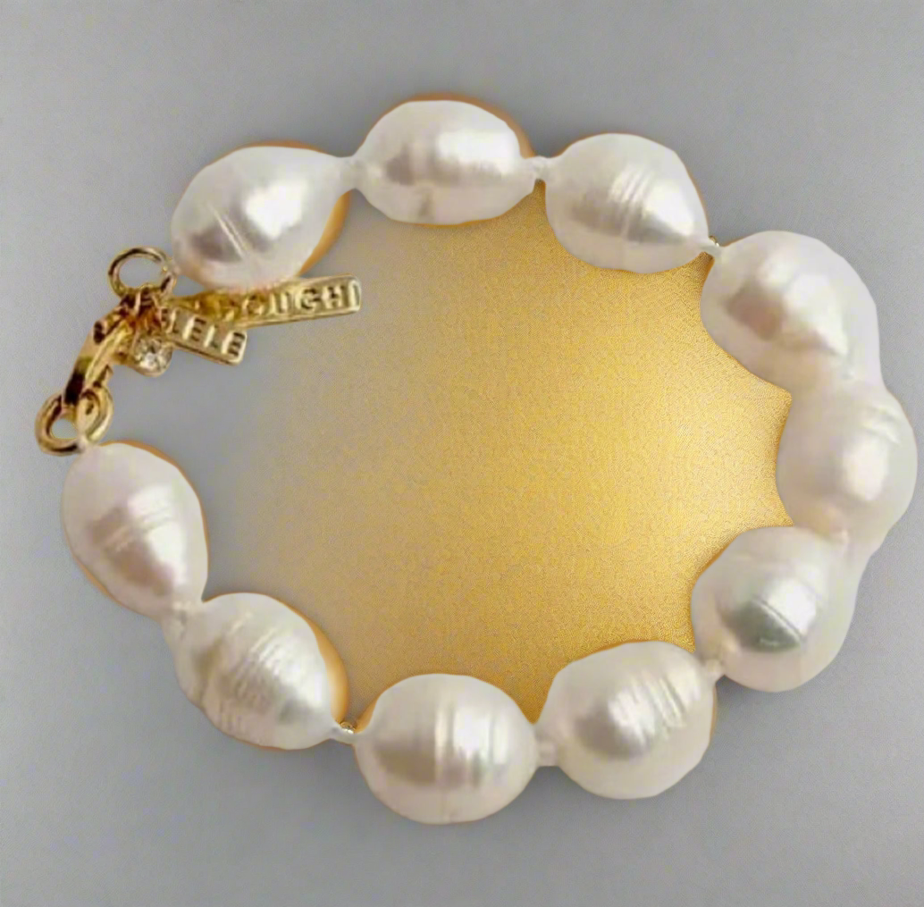 Lele Sadougui Freshwater Mix Baroque Pearl Charm Bracelet