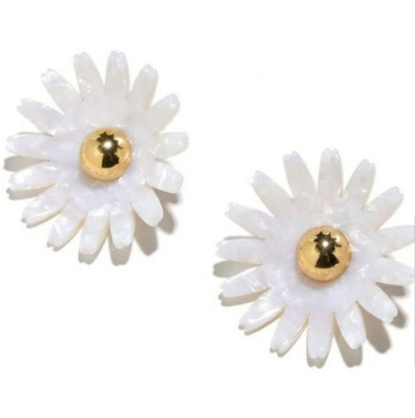 Lele Sadougui Casual Daisy Button Earrings