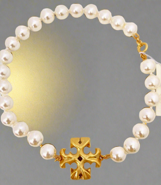 Tory Burch Roxanne Pearl Choker Necklace