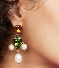 Tory Burch Multicolor Chandelier Drop Earrings