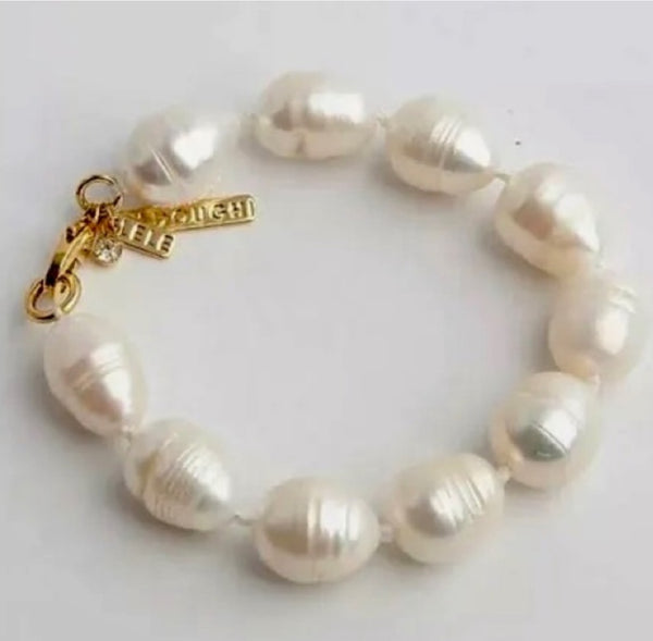 Lele Sadougui Freshwater Mix Baroque Pearl Charm Bracelet