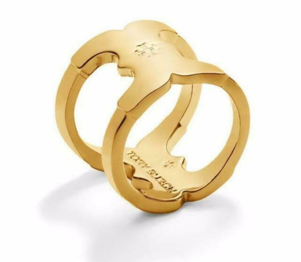 Tory Burch Gemini Link Wrap Ring Size 7