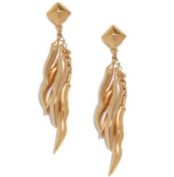 Tory Burch Gold Sylvan Chili Pepper Earrings