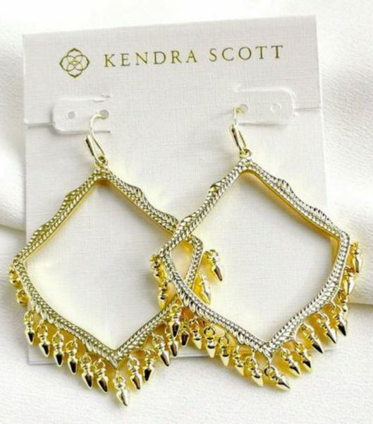 Kendra Scott The Lacy Drop Earrings in Gold Plated