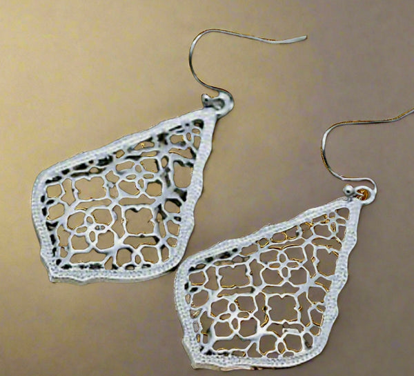 Kendra Scott Addie Silver Filigree Drop Earrings