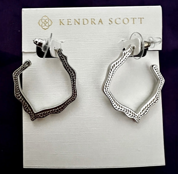 Kendra Scott Delicate Statement Silver Drop Earrings