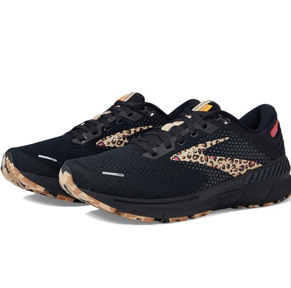 Brooks Adrenaline GTS 22 Black/Ebony/Citrus Women's Shoes Sneakers SIZE: 12 B Medium