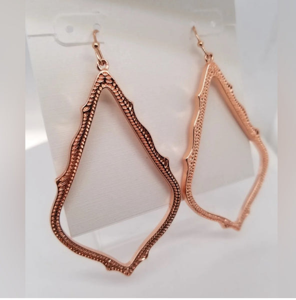 Kendra Scott Sophie Rose Gold Metal Drop Earrings