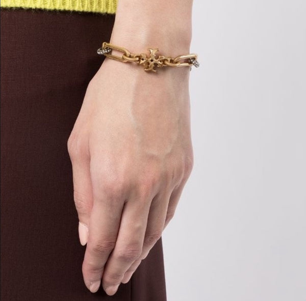 Tory Burch Roxanne Chain Pavé Bracelet