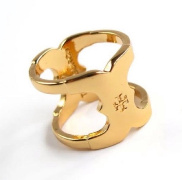 Tory Burch Gemini Link Wrap Ring Size 7