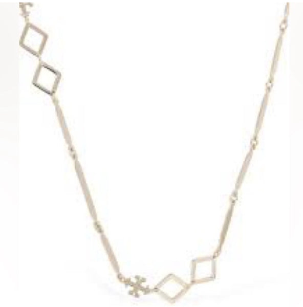 Tory Burch Roxanne Geo Goldtone Long Necklace