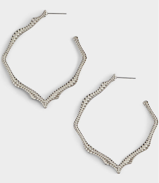 Kendra Scott Delicate Statement Silver Drop Earrings