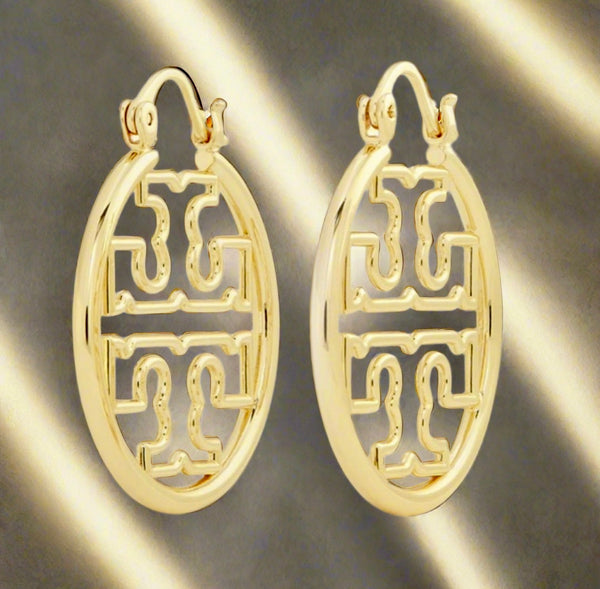 Tory Burch Miller Wire Small Hoop Earrings