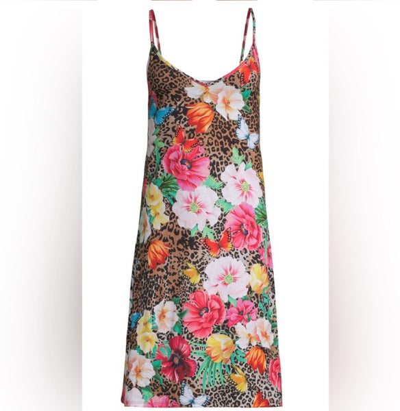 Johnny Was Sandra Cotton Blend Slip Dress Small