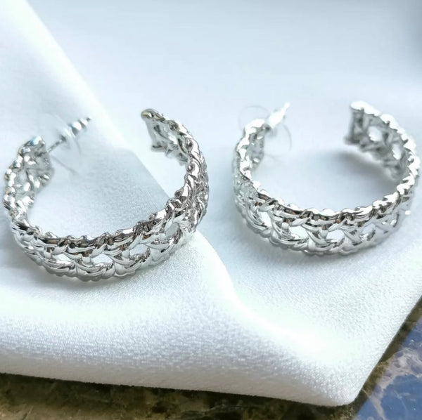 Kendra Scott Natalie Silver Hoop Earrings In Silver