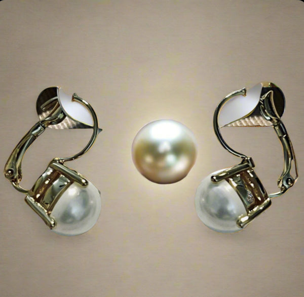 Kate Spade Cream Shine On Faux Pearl Gold-Plated Earrings