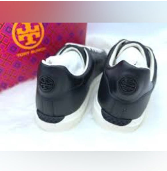 Tory Burch Howell Chevron Sneaker Black Size 11 M