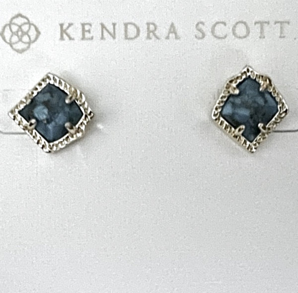 Kendra Scott Stud Earrings in Gold Plated and African Turquoise