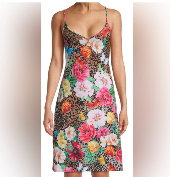 Johnny Was Sandra Cotton Blend Slip Dress Small