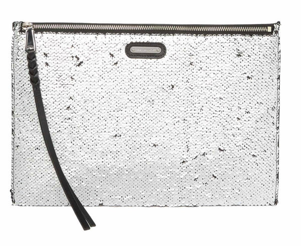 Rebecca Minkoff Sequin and Leather Clutch Bag