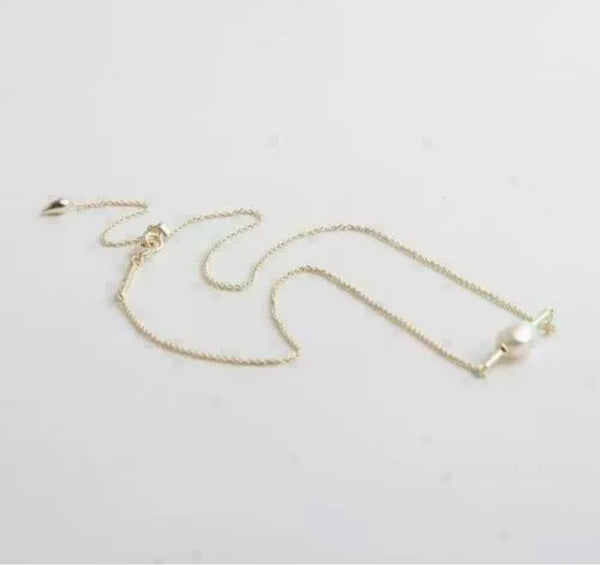 Kendra Scott Gold Pendant Necklace In Cultured Pearl