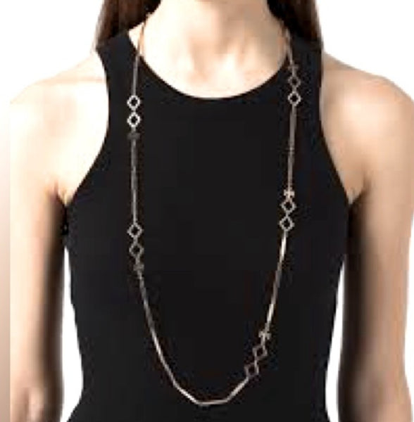 Tory Burch Roxanne Geo Goldtone Long Necklace