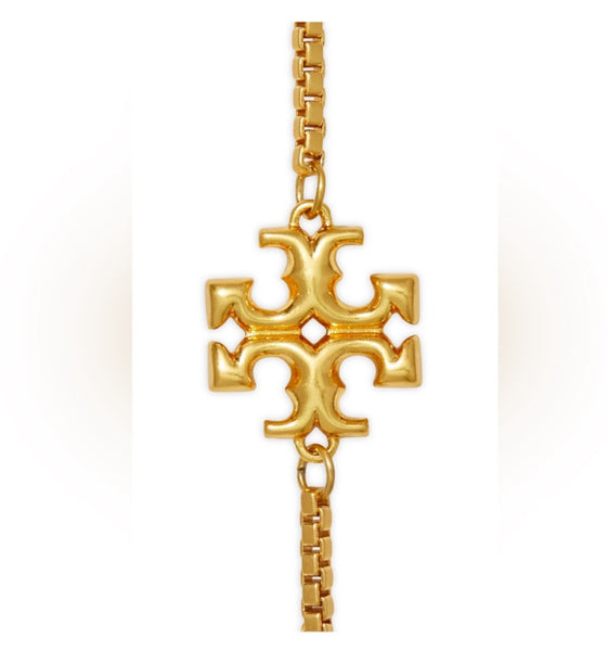 Tory Burch Kira 18K Gold-Plate & Enamel Colors Long Necklace