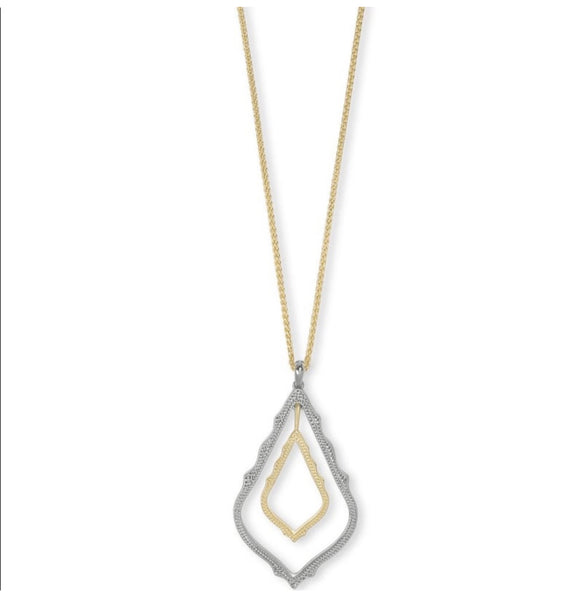 Kendra Scott The Simon Gold And Silver Long Pendant Necklace