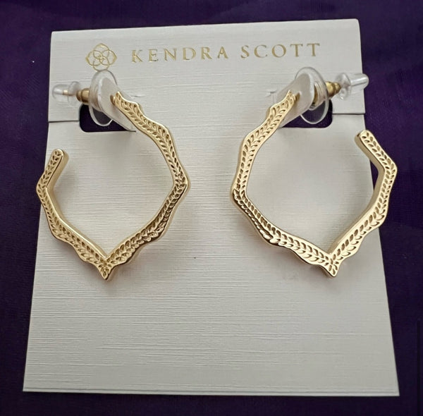 Kendra Scott Delicate Statement Gold Drop Earrings