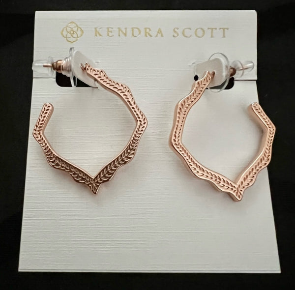 Kendra Scott Delicate Statement Rose Gold Drop Earrings