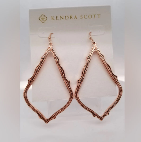 Kendra Scott Sophie Rose Gold Metal Drop Earrings