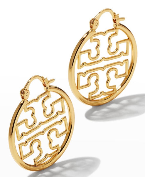 Tory Burch Miller Wire Small Hoop Earrings