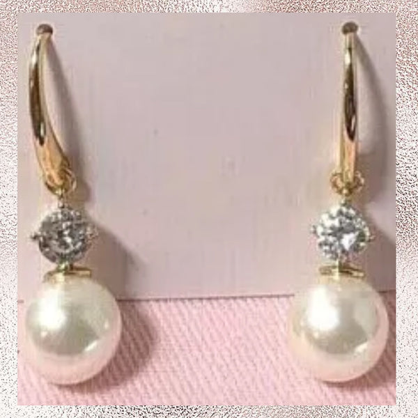 Kate Spade White New Pearls Of Wisdom Drop Earrings