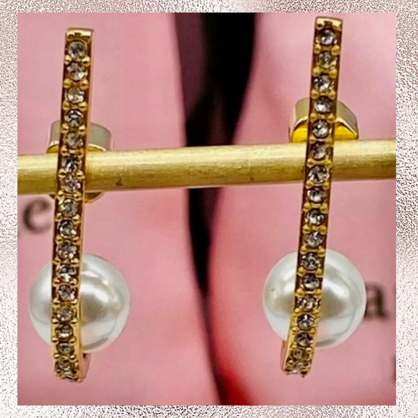 Kate Spade Imitation Pearl Drop Earrings