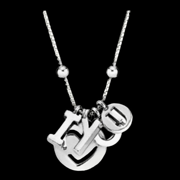 Pandora .925 Sterling Silver.I Love You Necklace