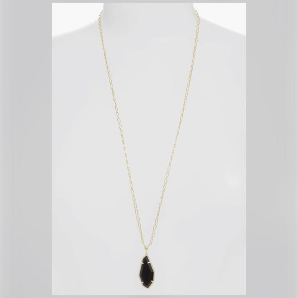 Kendra Scott Muriel Friendship Muriel Necklace in Gold/Black Cats Eye